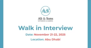 Ali & Sons Walk in Interview in Abu Dhabi, UAE | Latest Job Vacancies and Careers Ali & Sons