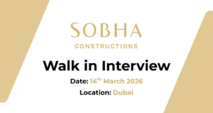 Sobha Construction Walk in Interview in Dubai, Abu Dhabi, Sharjah, RAK | Construction Jobs and Careers in UAE