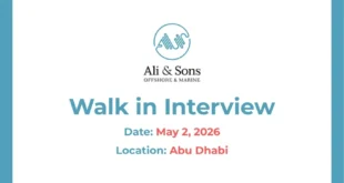 Ali & Sons Walk in Interview in Abu Dhabi, UAE | Walk in Interview in UAE
