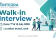 Ontegra Facilities Management Walk in Interview in Dubai | Latest Ontegra Facilities Management Careers and Jobs in Dubai, UAE