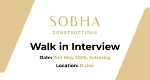 Sobha Construction Walk in Interview in Dubai, Abu Dhabi, Sharjah, RAK | Construction Jobs and Careers in UAE