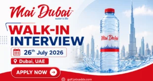 Mai Dubai walk in interview Dubai UAE job vacancies and Careers