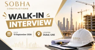 Sobha Construction Walk in Interview in Dubai, Abu Dhabi, Sharjah, RAK | Construction Jobs and Careers in UAE